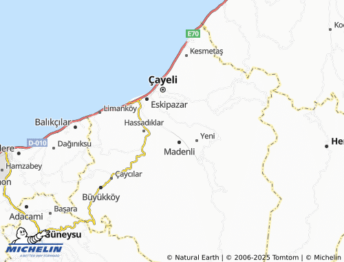 Mapa MICHELIN İncesırt - ViaMichelin