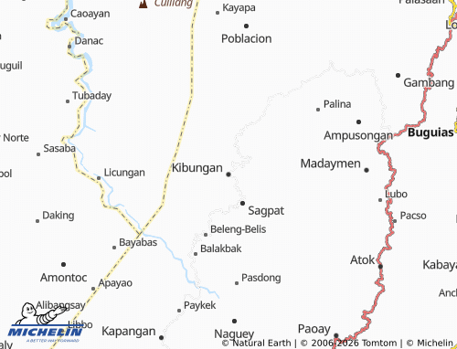 MICHELIN Kibungan map - ViaMichelin