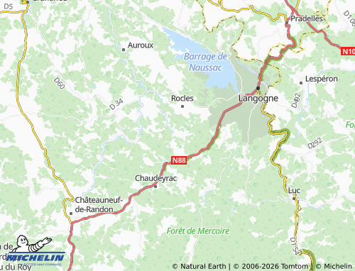 Mapa MICHELIN Les Thors - ViaMichelin