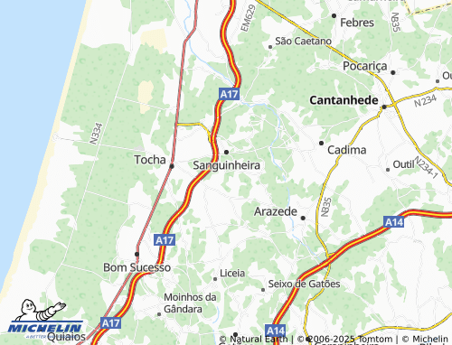 MICHELIN Feitoso map - ViaMichelin