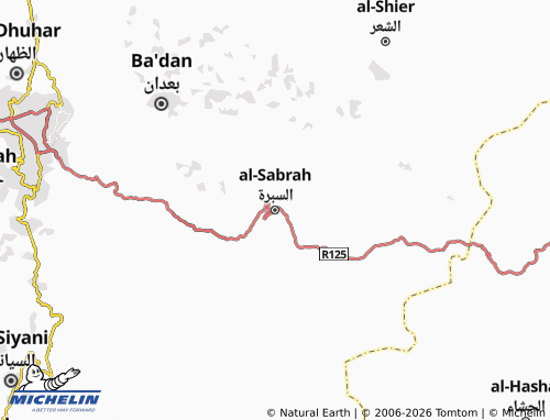 MICHELIN-Landkarte al-Sabrah - ViaMichelin