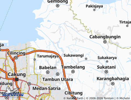 MICHELIN Sukatenang map - ViaMichelin