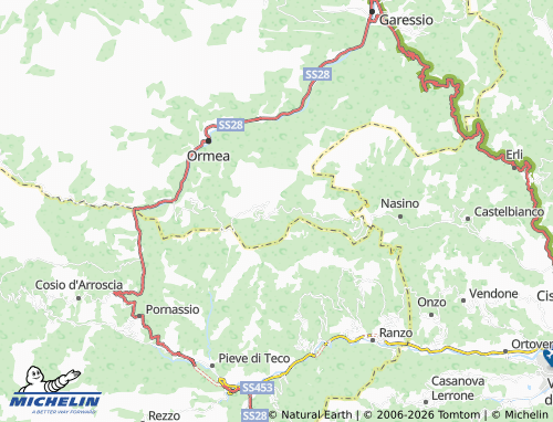 Kaart MICHELIN Caprauna - ViaMichelin