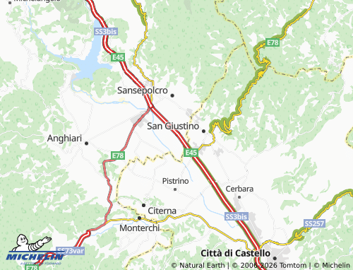 MICHELIN Trebbio map - ViaMichelin