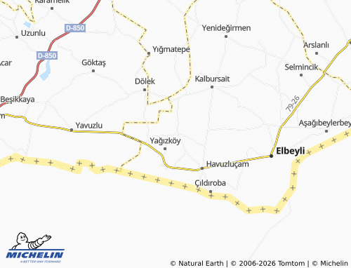 MICHELIN Güvendik map - ViaMichelin