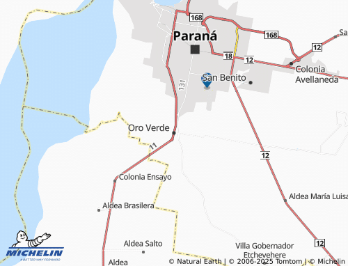 MICHELIN Oro Verde map - ViaMichelin