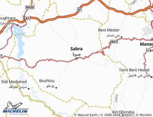 Mapa MICHELIN Sabrah - ViaMichelin