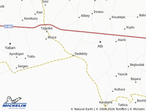 MICHELIN Dedeköy map - ViaMichelin