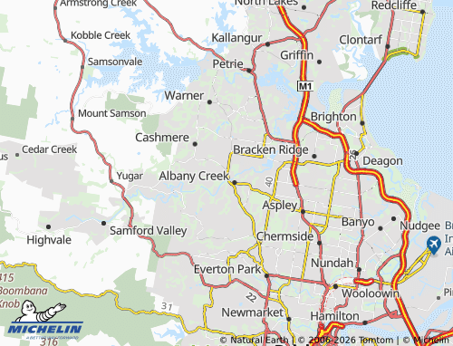 Mapa MICHELIN Eatons Hill - ViaMichelin