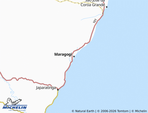 MICHELIN-Landkarte Maragogi - ViaMichelin