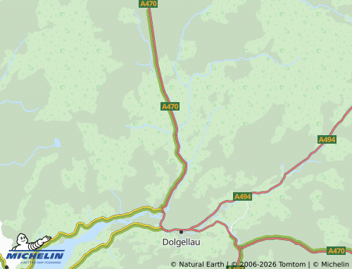 Mappa MICHELIN Ganllwyd - ViaMichelin