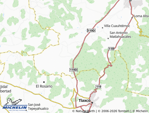 Mapa MICHELIN Llano Grande - ViaMichelin