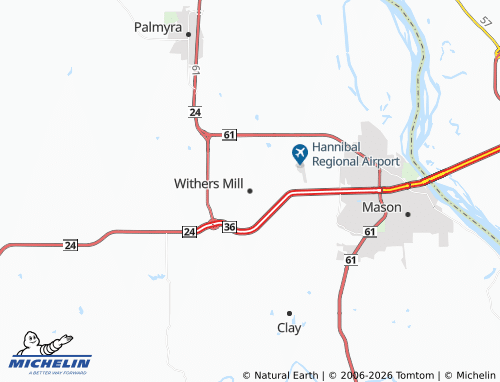 Mappa MICHELIN Withers Mill - ViaMichelin