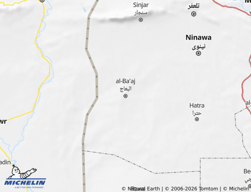 Carte MICHELIN al-Ba'aj - ViaMichelin