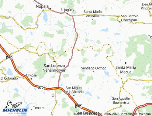 Mappa MICHELIN Primera de San Juan Acazuchitlan - ViaMichelin
