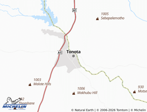Carte MICHELIN Tonota - ViaMichelin