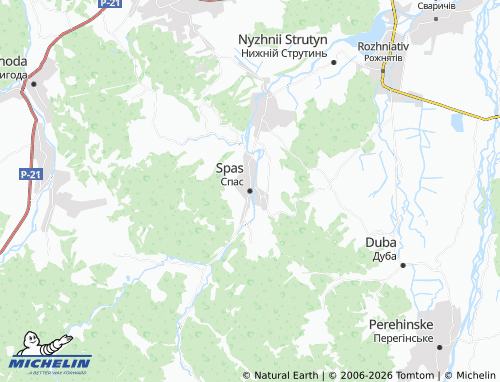 MICHELIN Spas map - ViaMichelin