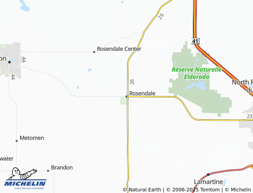 MICHELIN Rosendale map - ViaMichelin
