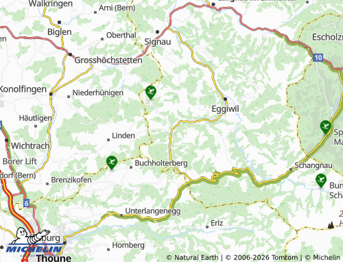 MICHELIN-Landkarte Röthenbach im Emmental - ViaMichelin