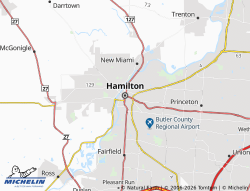Kaart MICHELIN Hamilton - ViaMichelin