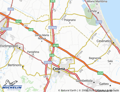 MICHELIN Borgo di Ronta map - ViaMichelin