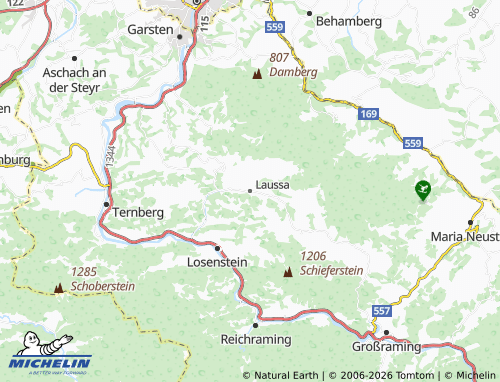 MICHELIN Laussa map - ViaMichelin