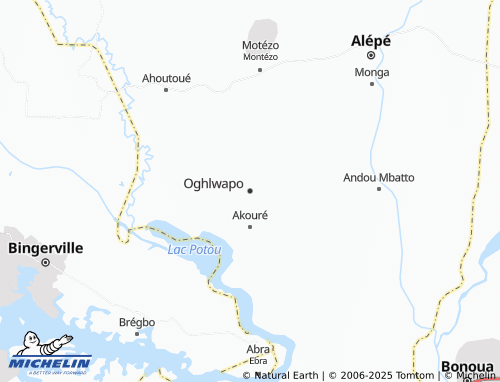 MICHELIN Oghlwapo map - ViaMichelin