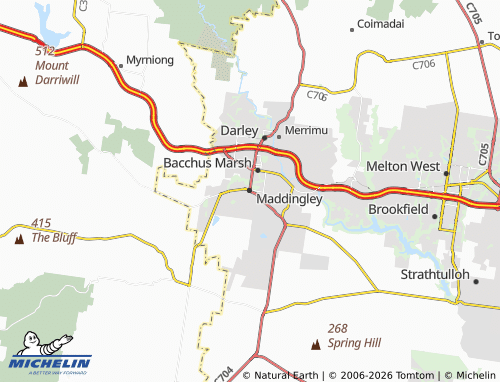 MICHELIN Maddingley map - ViaMichelin