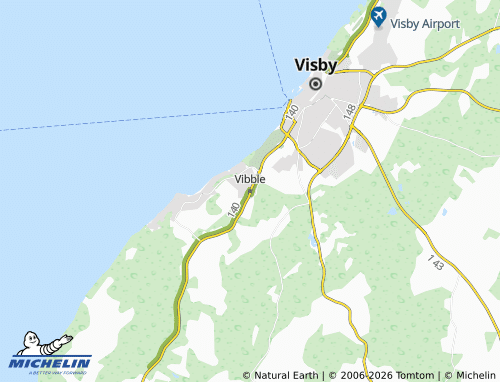 MICHELIN Vibble map - ViaMichelin