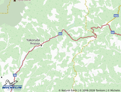 MICHELIN Konarsko map - ViaMichelin