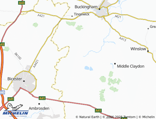 MICHELIN Twyford map - ViaMichelin