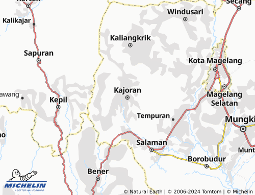 MICHELIN Kajoran map - ViaMichelin