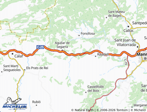 Mapa MICHELIN Riera de Rajadell - ViaMichelin
