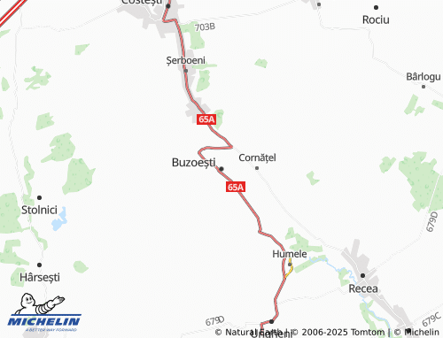 MICHELIN-Landkarte Buzoești - ViaMichelin