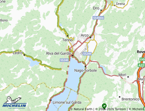 MICHELIN Riva del Garda map - ViaMichelin