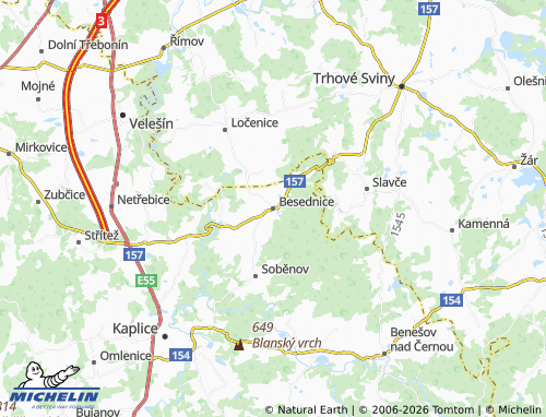Kaart MICHELIN Besednice - ViaMichelin