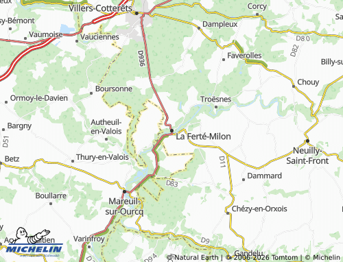 Mappa MICHELIN La Ferté-Milon - ViaMichelin