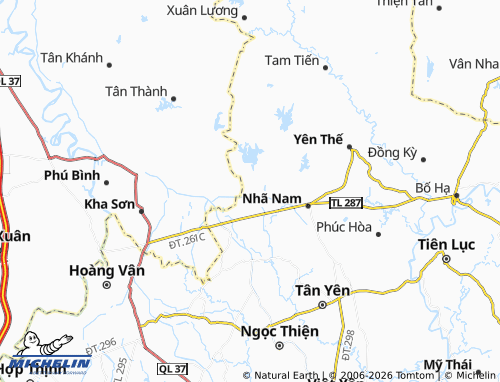 Mapa MICHELIN Lan Giới - ViaMichelin