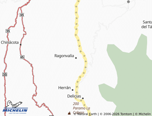 Carte MICHELIN Ragonvalia - ViaMichelin