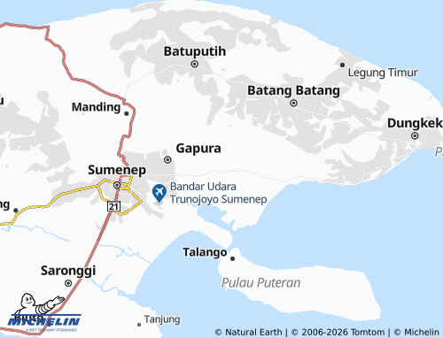 MICHELIN-Landkarte Banjar Barat - ViaMichelin
