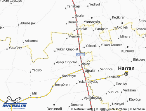 MICHELIN Taşkınlar map - ViaMichelin