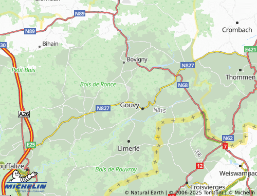 Mapa MICHELIN Halconreux - ViaMichelin