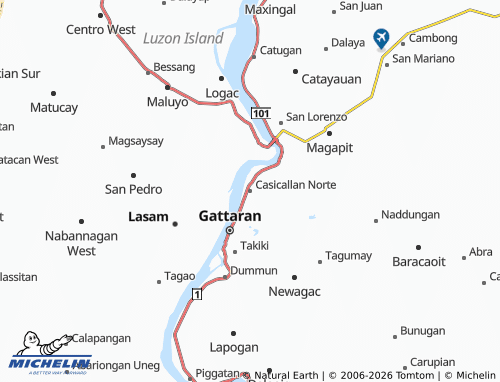 MICHELIN Casicallan Norte map - ViaMichelin