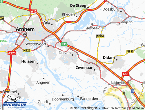 Carte MICHELIN Duiven - ViaMichelin