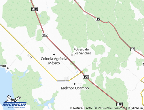 Mappa MICHELIN Potrero de Los Sánchez - ViaMichelin