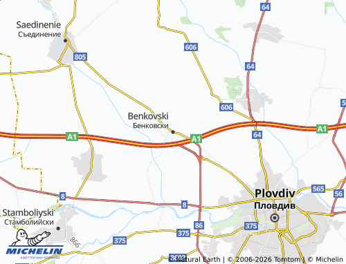 Mappa MICHELIN Benkovski - ViaMichelin