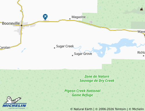 Kaart MICHELIN Sugar Grove - ViaMichelin