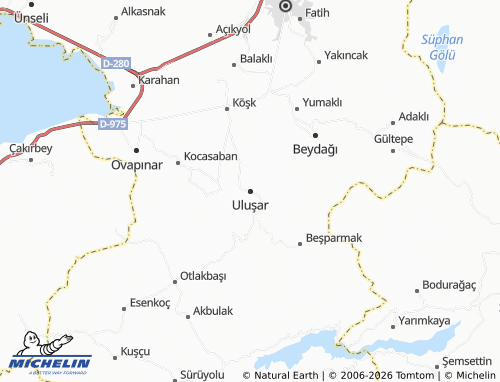 Carte MICHELIN Uluşar - ViaMichelin
