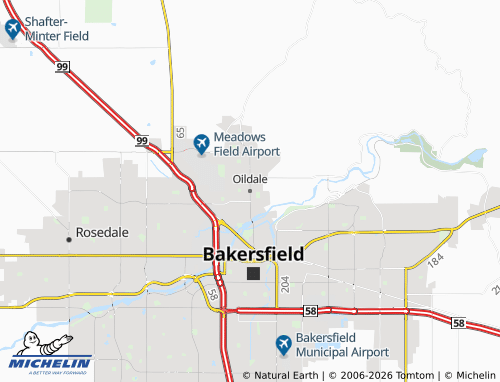 Mappa MICHELIN Oildale - ViaMichelin