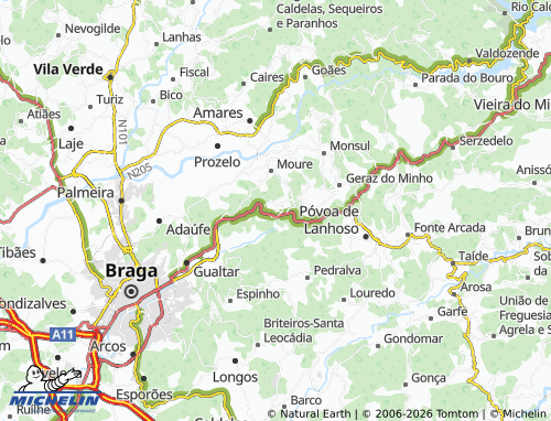 Mapa MICHELIN Feiteira - ViaMichelin